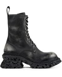 CAMPERLAB - Leather Chunky-Sole Biker Boots - Lyst