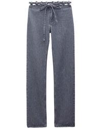Filippa K - Vaqueros Rectos Con Cintura Lazada - Lyst