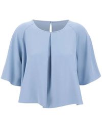 Kaos - Blouse Crop À Design Plissé - Lyst