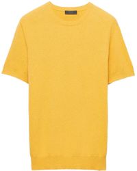 Prada - Katoenen Trui Met Korte Mouwen - Lyst