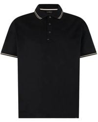 Paul & Shark - Striped-Trim Cotton Polo Shirt - Lyst