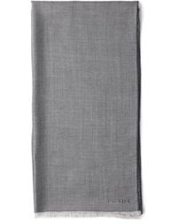 Prada - Cashmere, Wool And Silk Scarf - Lyst