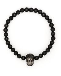 Alexander McQueen - Bracelet en perles à breloque tête de mort - Lyst