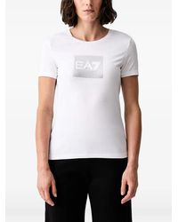 EA7 - Logo-Embellished Short-Sleeved T-Shirt - Lyst