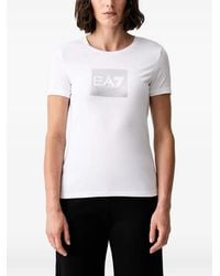 EA7 - Logo-Embellished Short-Sleeved T-Shirt - Lyst