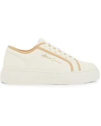ARMANI EXCHANGE - Logo-Plaque Lace-Up Sneakers - Lyst