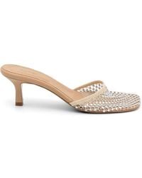 Alysi - Crystal-Embellished Mesh Mules - Lyst