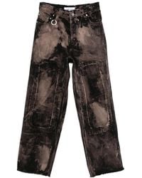 Etudes Studio - Logo-Patch Bleach Jeans - Lyst