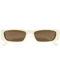 Saint Laurent - Sl 942 Rectangle-Frame Sunglasses - Lyst