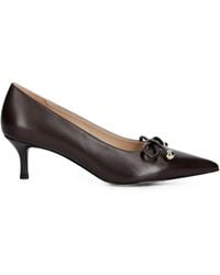 Furla - Bow-Detail Pointed-Toe Pumps - Lyst