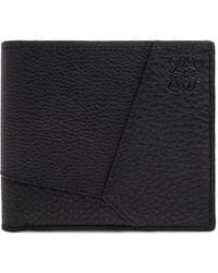 Loewe - Leren Portemonnee Met Logo-Reliëf En Vlakken - Lyst