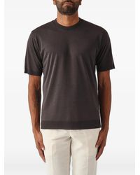 Altea - Crew-Neck Knitted T-Shirt - Lyst