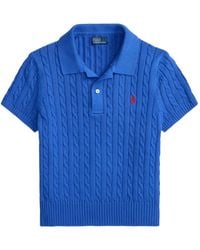Polo Ralph Lauren - Cable-Knit Polo Shirt - Lyst