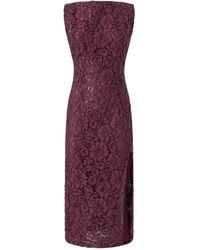 Pinko - Jurk Met Kanten Split - Lyst