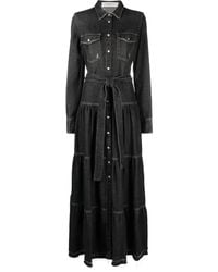 Golden Goose - Distressed Denim Shirt Dress - Lyst