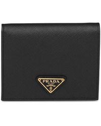 Prada - Portemonnaie Mit Logo - Lyst