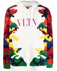 Valentino Garavani - Hoodie Camou7 Camouflage Print - Lyst