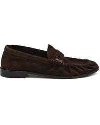 Saint Laurent - Cassandre-Detail Loafers - Lyst