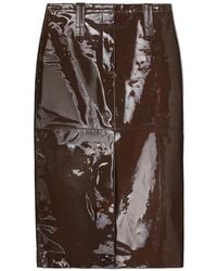Tory Burch - Patent Leather Skirt - Lyst