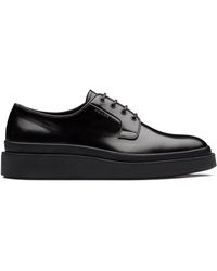 Prada Derbies à semelle épaisse - Noir