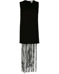 Sportmax - Finnici フリンジ ノースリーブ ミニドレス - Lyst
