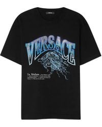 Versace - Camiseta La Medusa con detalles de cristal - Lyst