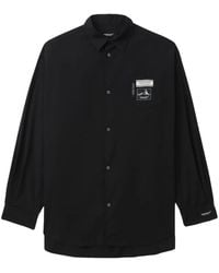 Undercover - Logo-Patch Cotton-Blend Shirt - Lyst