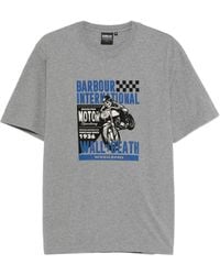 Barbour - Motorcycle-Print T-Shirt - Lyst