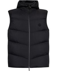 Moncler - Gilet Trapuntato Con Cappuccio - Lyst