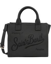 MC2 Saint Barth - Midi Vanity Grained-Leather Tote Bag - Lyst