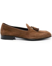 Brioni - Appia Suede Loafers - Lyst