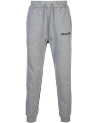 Delantic - Logo-Print Fleece Sweatpants - Lyst