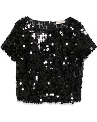 Blanca Vita - Sequinned Top - Lyst