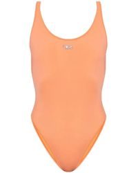 DIESEL - Logo-Plaque Swimsuit - Lyst