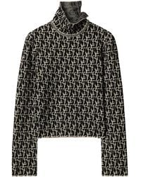 Burberry - B Charm-Intarsia Sweater - Lyst