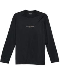 Emporio Armani - Logo-Detail Long-Sleeve T-Shirt - Lyst