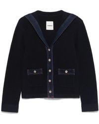 Sandro - Sailor-Collar Cardigan - Lyst