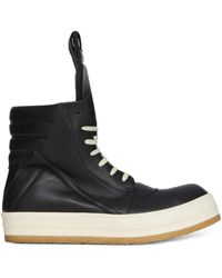 Rick Owens - Geobasket Gewatteerde Leren High-Top Sneakers - Lyst