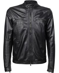 Tagliatore - Lederjacke mit Reißverschluss - Lyst