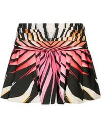 Roberto Cavalli - Ray Of Paradise Pleated Mini Skirt - Lyst