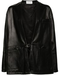ARMARIUM - Drop-shoulder Leather Jacket - Lyst