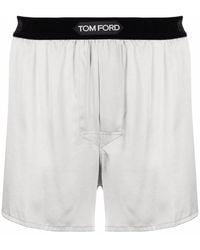 Tom Ford - Logo-Waistband Silk Boxers - Lyst