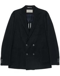 Canali - Double-Breasted Peaked-Lapel Blazer - Lyst