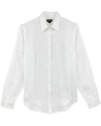 Vilebrequin - Long Sleeves Linen Shirt Solid - Lyst