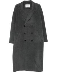 Amaranto - Manteau À Boutonnière Croisée - Lyst