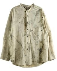 Ziggy Chen - Abstract-Print Cotton Shirt - Lyst