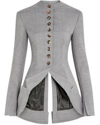 A.W.A.K.E. MODE - Button-Up Cut-Out Jacket - Lyst