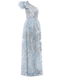 Saiid Kobeisy - Ruffled Sequin-Embroidered Maxi Dress - Lyst