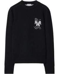Burberry - Mirrored Horse Knit Jumper - Lyst