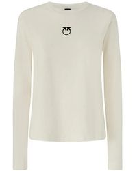 Pinko - Love Birds Logo-Print T-Shirt - Lyst